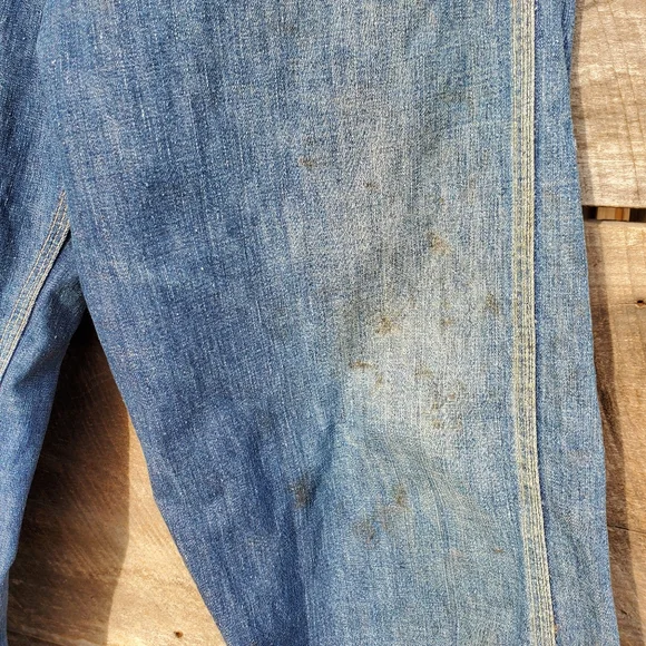 Rare 1950's Vintage Strong Reliable Denim Workwear Blue Jeans 32 - Picture 6 of 9